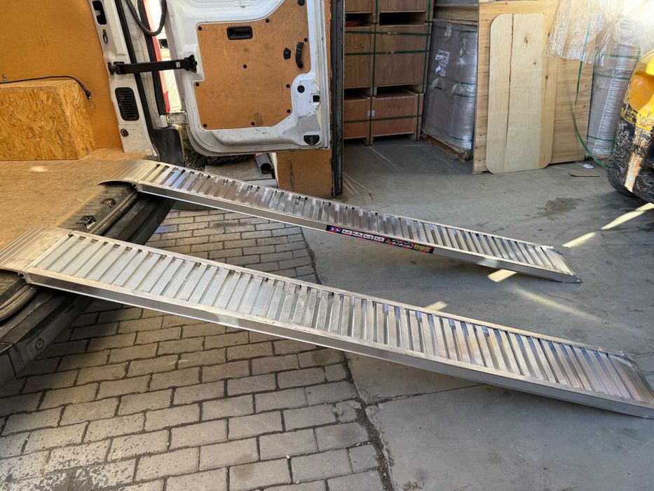 Najazdy aluminiowe 2,5m/1550kg idealne do busa/przyczepki. Dostawa 1-2 dni