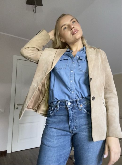 Замшевий піджак новий жіночий Jaclyn Smith США