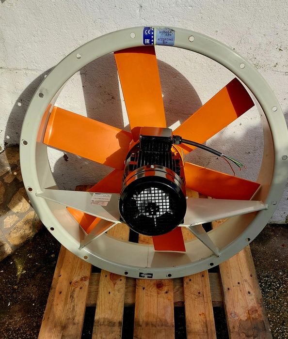 Ventilador extrator 32700 m3h cabines de pintura Ar fumos e Estufas