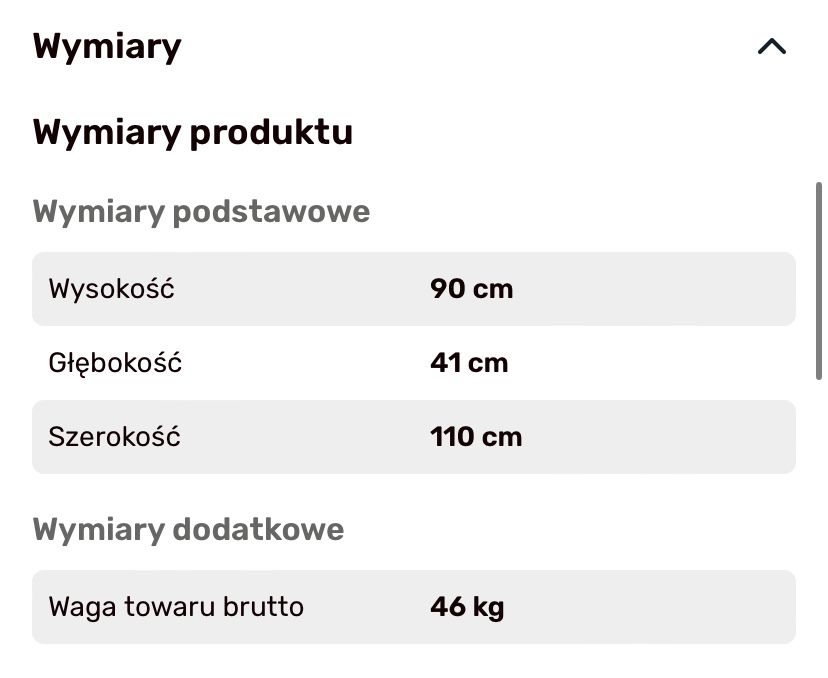 Komoda MIA Agata Meble - stan dobry +