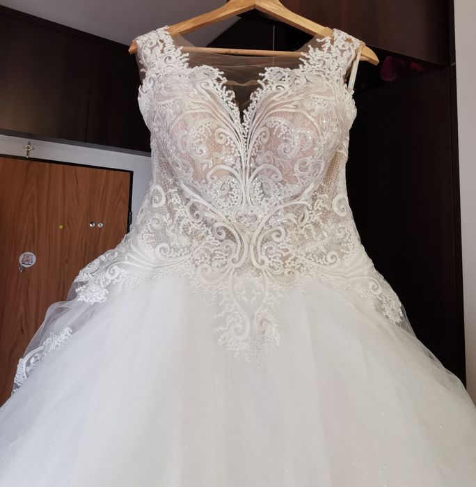 Suknia ślubna ms moda L/XL roz 42