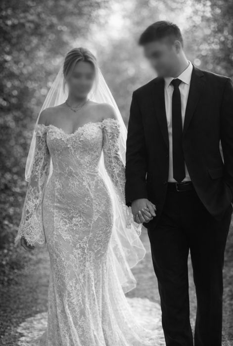 Suknia ślubna koronkowa syrenka