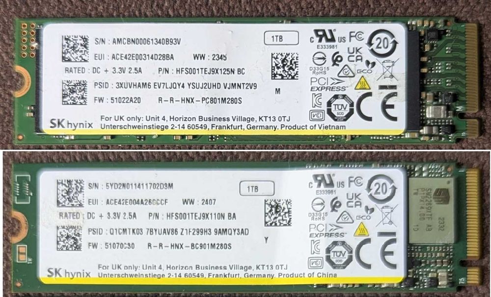 SSD M2 256-512-1TB