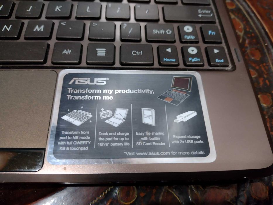Tablet Asus Transformer TF101 z oryginalną ładowarką