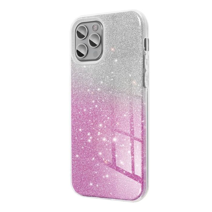 Futerał Shining Do Iphone 16 Plus Transparentny Różowy