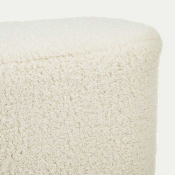 Ławka ELSA beżowa w tkaninie TEDDY 120x40x44 cm