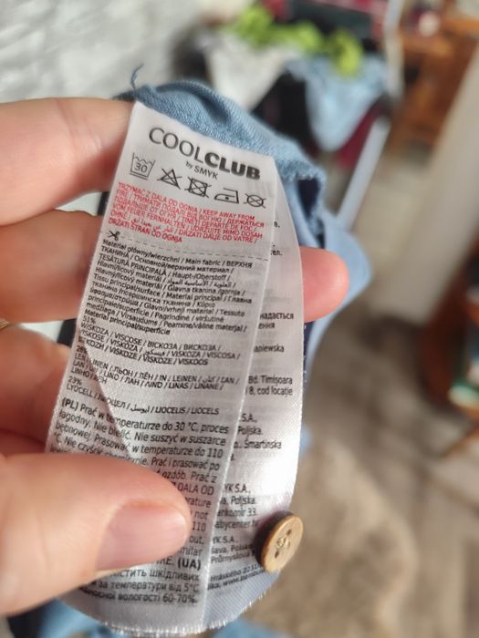 Turkusowy letni komplet r.80