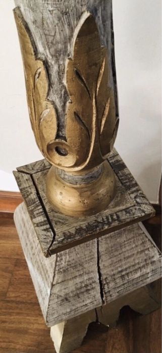 Castiçal / tocheiro antigo anos 90 (altar oratório) vela