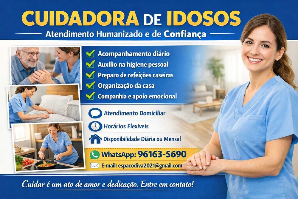 Cuidadora de Idosos com Experiência em Vila Real de Santo António