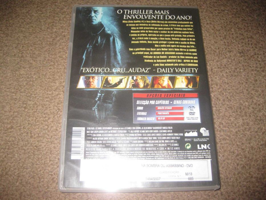 DVD "Na Sombra do Assassino" com Cuba Gooding Jr.