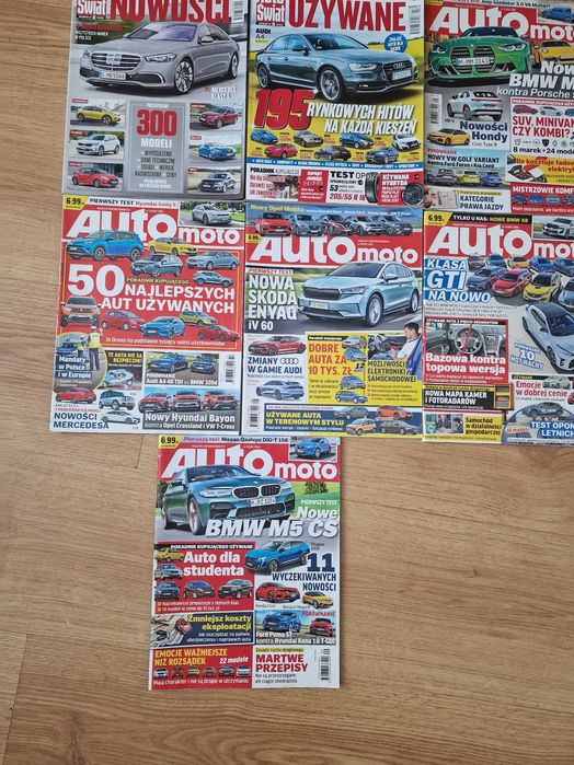 Czasopismo Auto Moto i katalogi zestaw 7 numerów w idealnym stanie