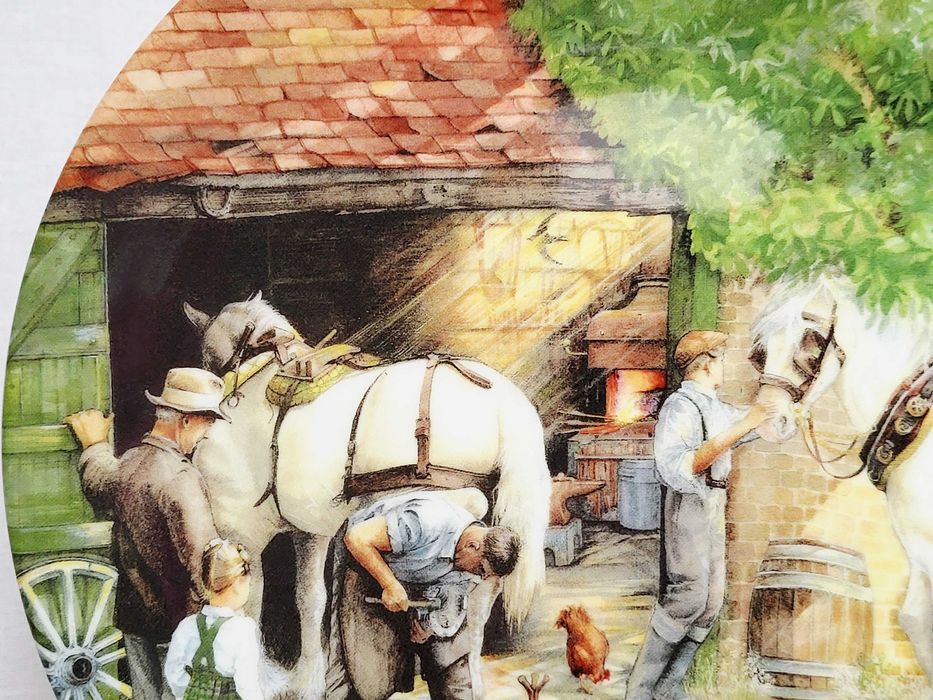 Talerz kolekcjonerski Royal Doulton The Blacksmith 1990