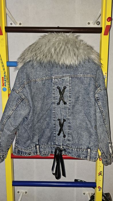 Джинсова тепла куртка