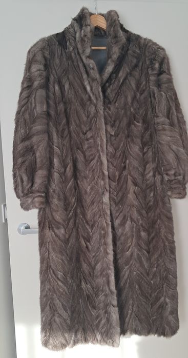 Długie futro z norek