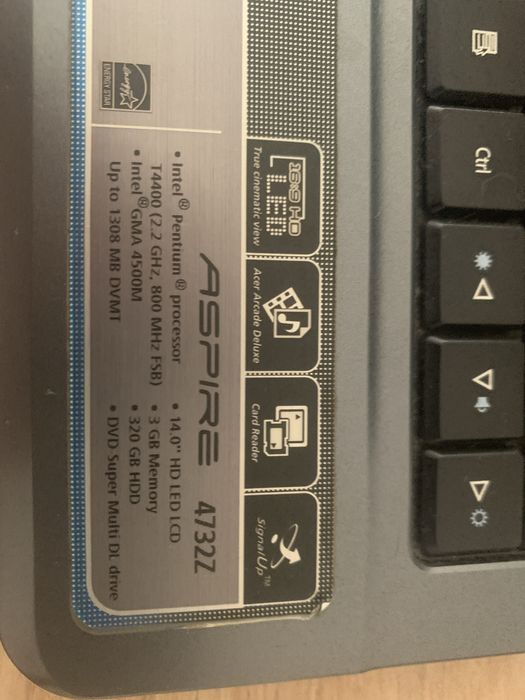 Comoutador ACER aspire 4732Z