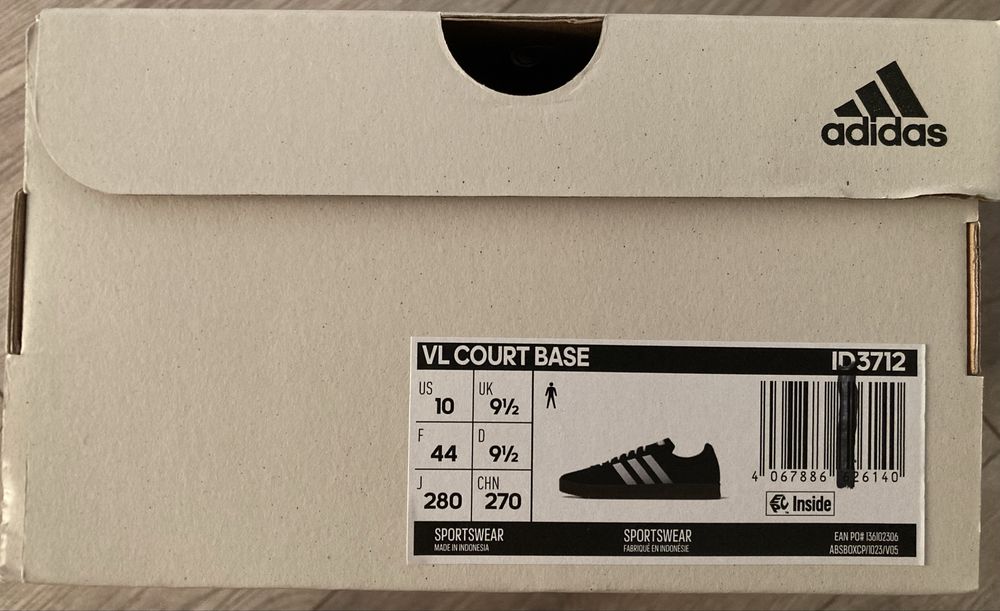 ADIDAS vl court base sportswear buty