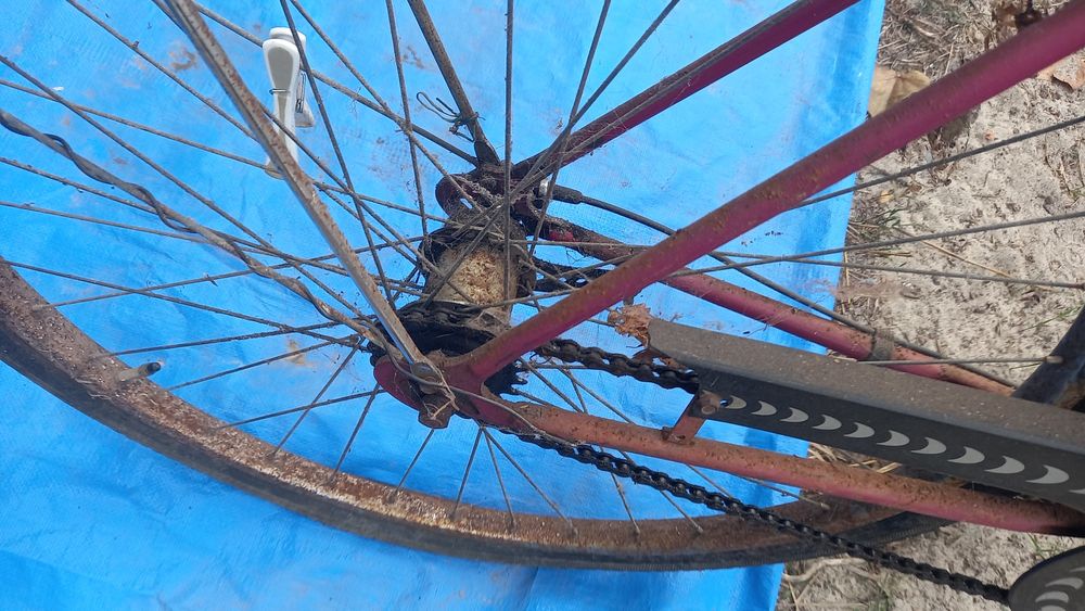 Bicicleta Pasteleira Antiga Inglesa com travão de Cubo