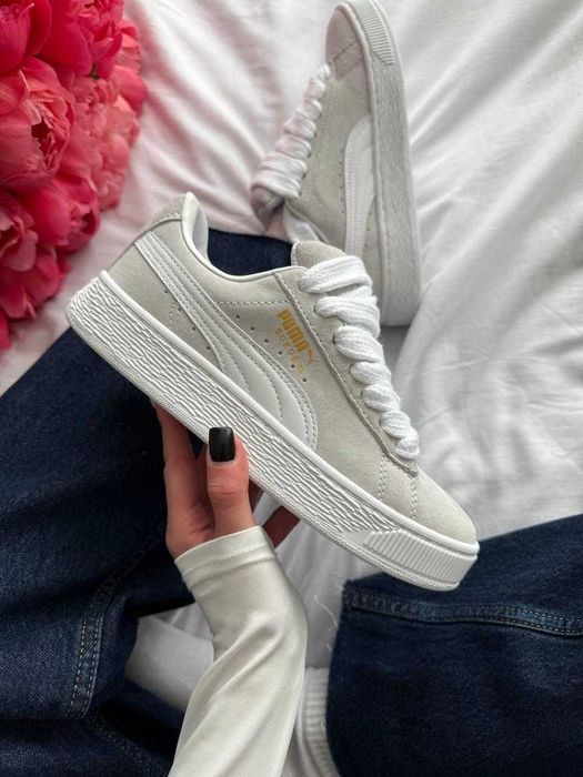 !SALE! Puma Suede XL Light Grey 36 37 38 39 40 41 пума суеде хл