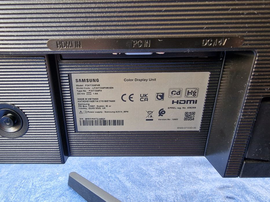 Monitor Samsung LF24T350FHRXEN full HD