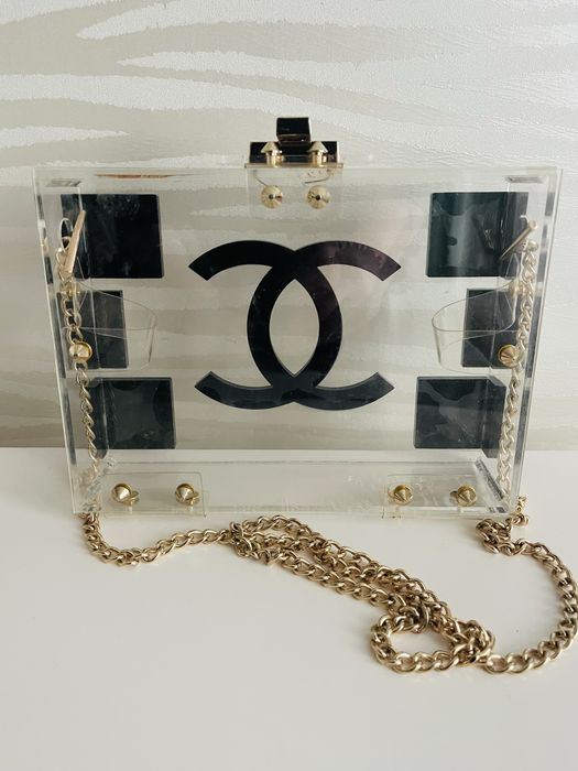 Стильна прозора сумка Chanel Lego