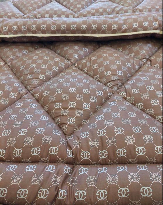 Одеяло натуральное шерсть овечья стёганое микросатин зимнее Евро