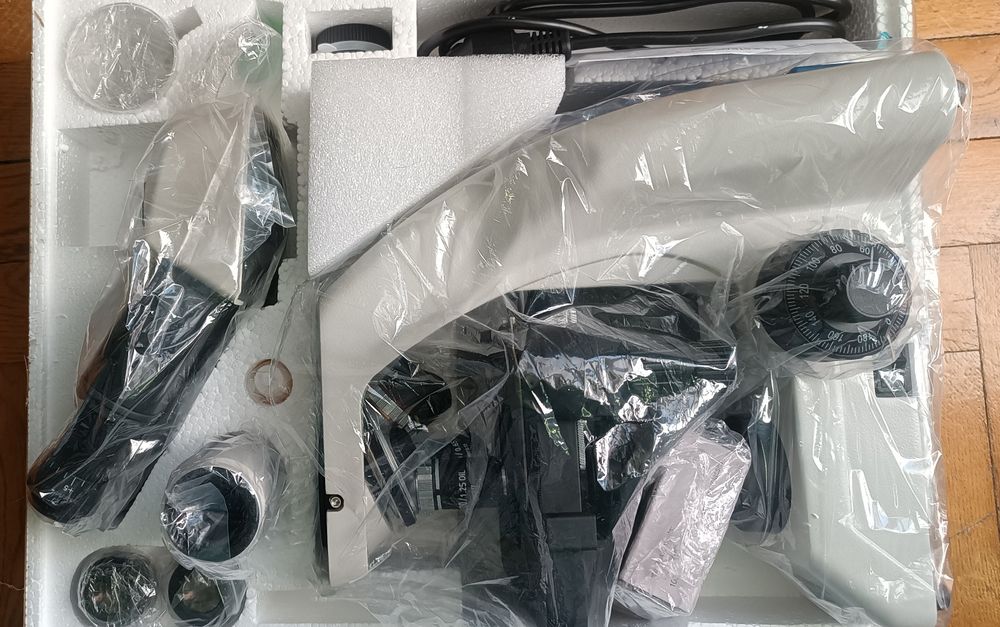 Mikroskop Delta Optical Triokular - jak nowy