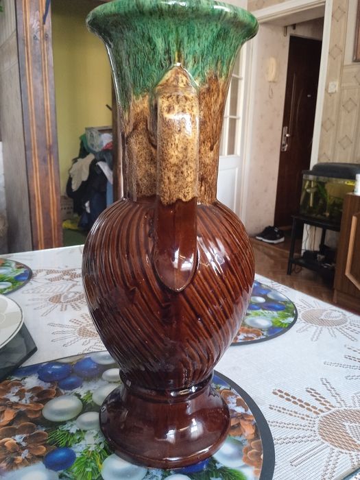 Wazon gliniany z PRL