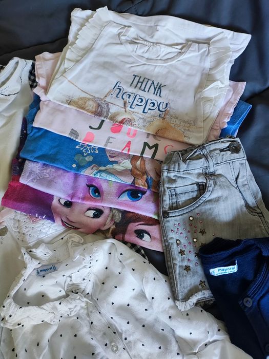 Lote de roupa menina 5 anos
