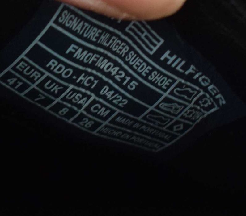 Tommy Hilfiger półbuty buty skórzane 41 ciemne