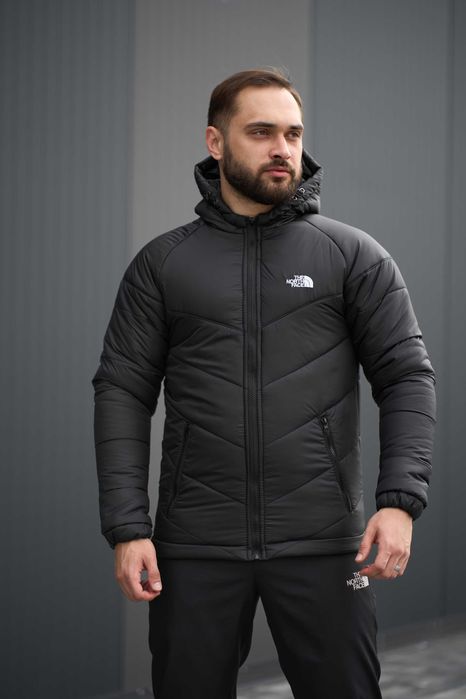 Куртка чоловіча демісезонна утеплена The North Face чорна