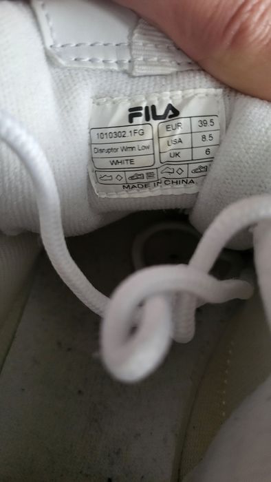 Buty fila 39.5 białe