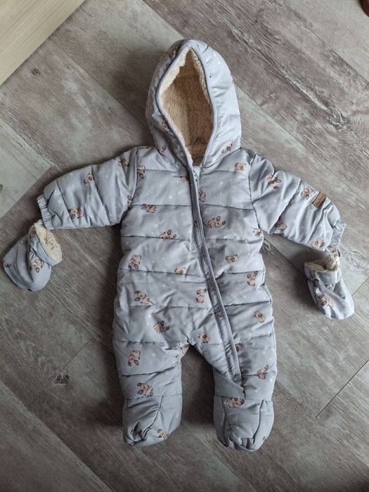Зимовий комбінезон для немовлят+ шапочки