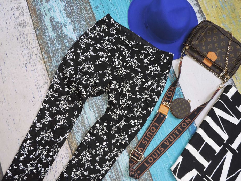 Miss Selfridge Cygaretki black white wzory 34