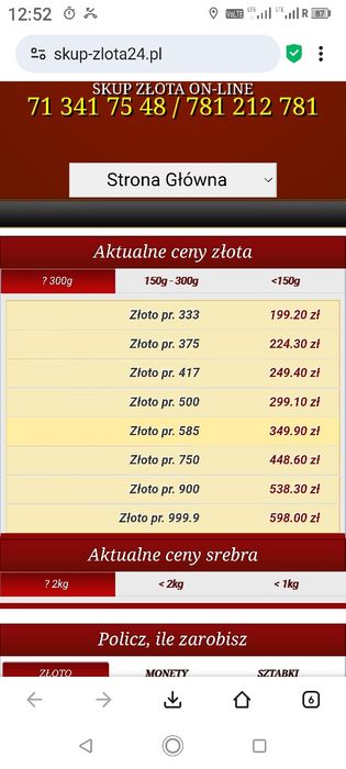 Złoty zegarek, cartier z brylantami, pr.750