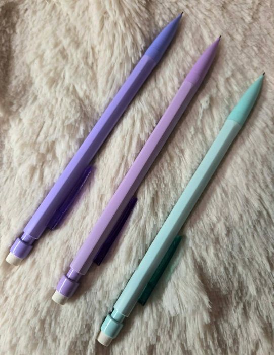 3x Ołówek Automatyczny BIC Matic Pastelowy z Gumką
