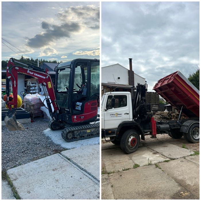 Самоскид екскаватор  маніпулятор щебінь пісок чорнозем