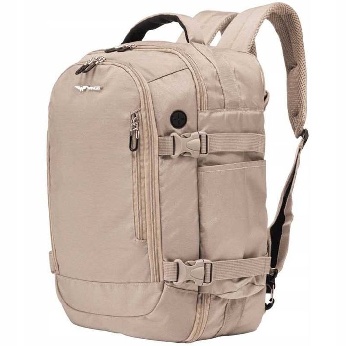 Plecak WINGS Do Samolotu 40x25x15 Bagaż Podręczny Laptop 14” 21L