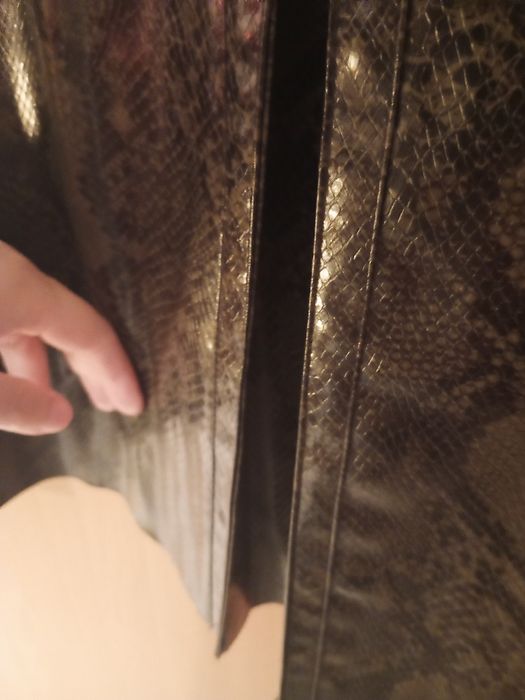 Vestido tamanho L Sfera padrão cobra com pregas