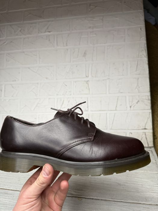 Стильные кожаные туфли броги dr.martens 41.5-42