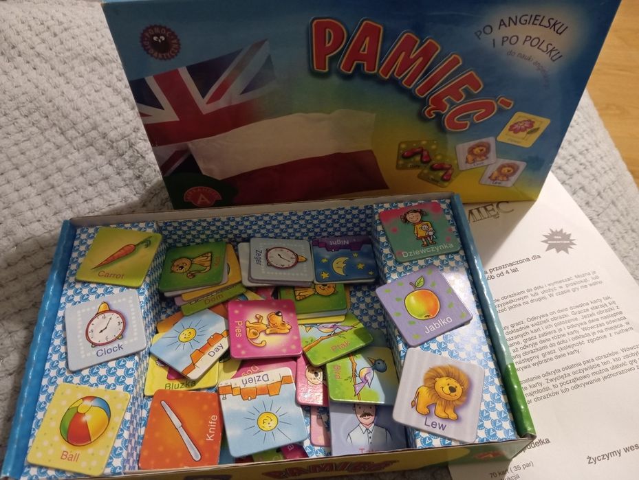 Gra Pamięć Alexander memory po angielsku i po polsku
