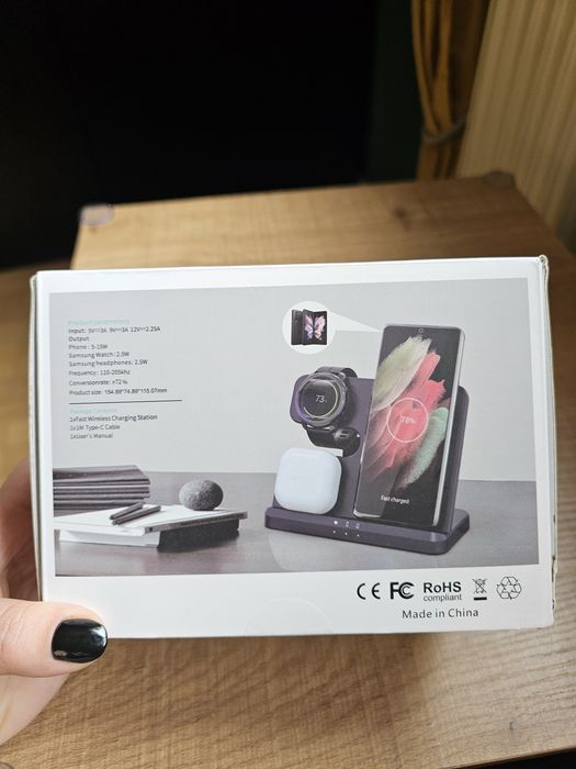 Ładowarka indukcyjna bezprzewodowa proventus 3 w 1
