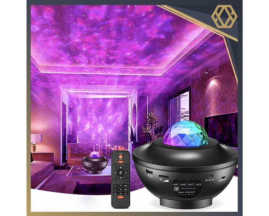 Projektor Gwiazd dla Dzieci Rzutnik Kosmosu Głośnik Bluetooth + Pilot