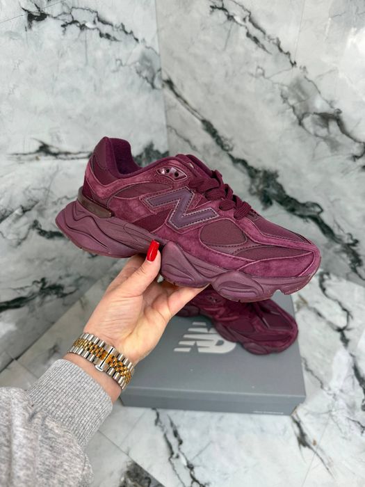 New Balance 9060 Burgundy жіночі кросівки ню беланс 9060 бордові