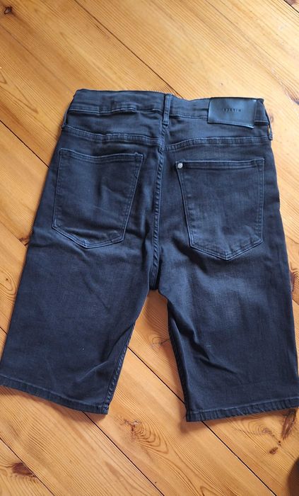 Spodenki chłopięce jeansowe czarne