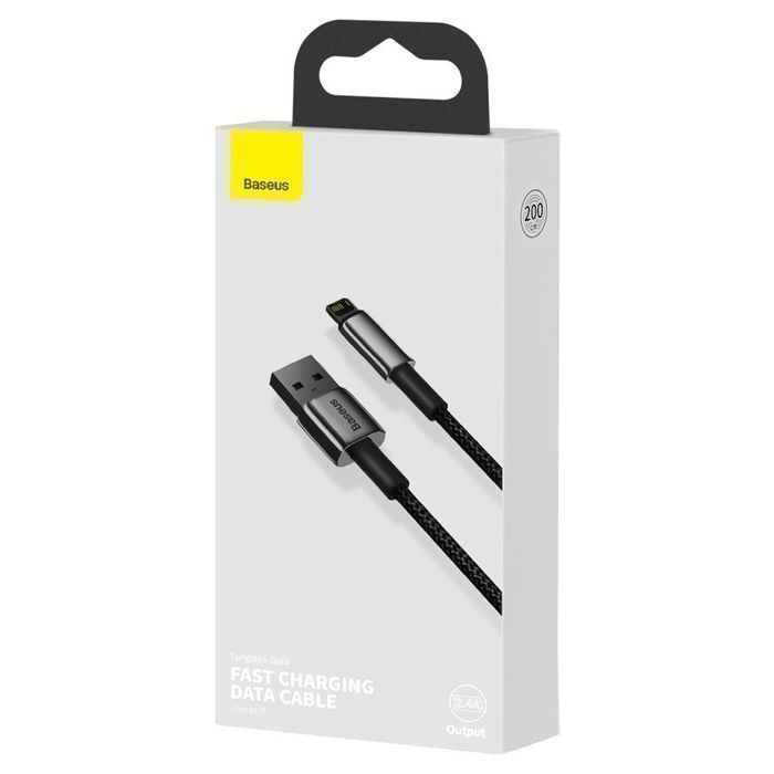Baseus Tungsten kabel USB - Lightning 2,4A 2m czarny