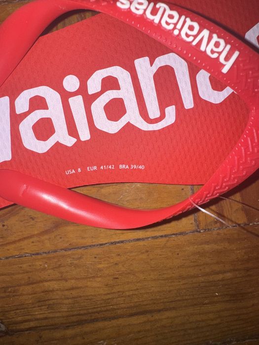 Havaianas novas vermelhas
