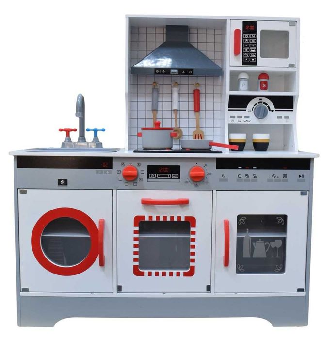 Drewniana Kuchnia Dla Dzieci Oktawia Akcesoria Zabawka