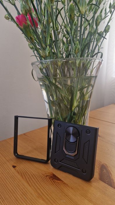 Slide Camera Armor Case do Samsung Galaxy Z Flip 7 Czarny
