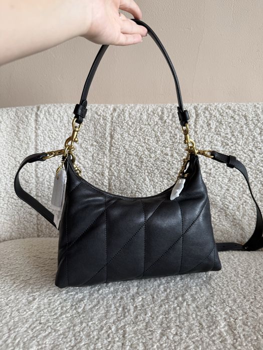 Сумка Coach Juliet Shoulder чорна/молочна
