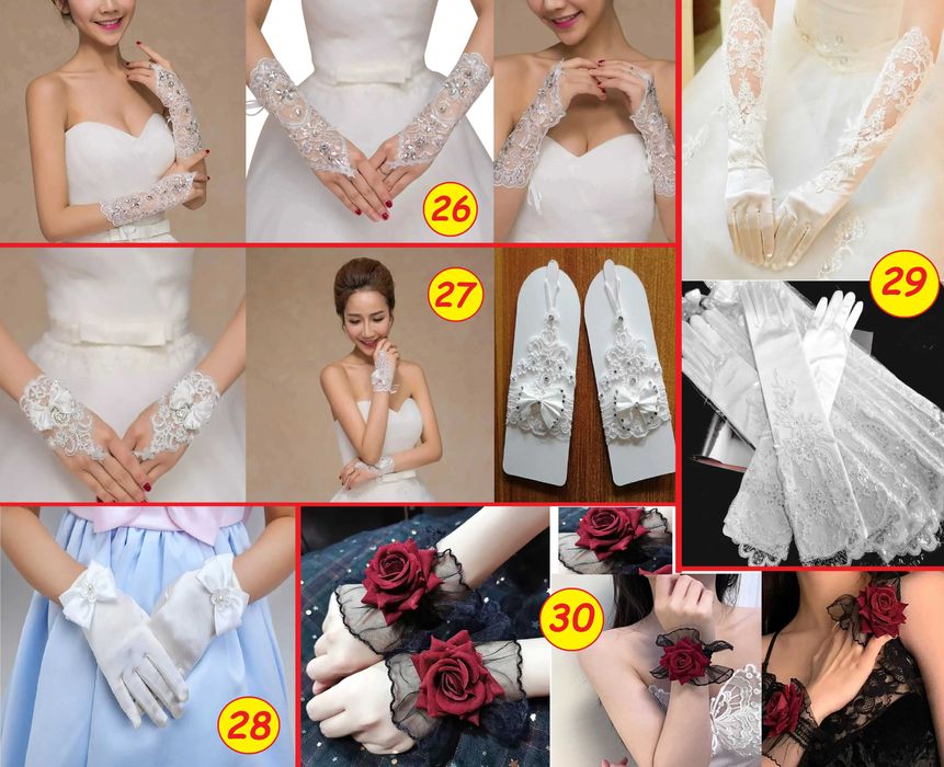 Рукавички сітка ажурні Аніме Готика Панк Косплей, мітенки для танців